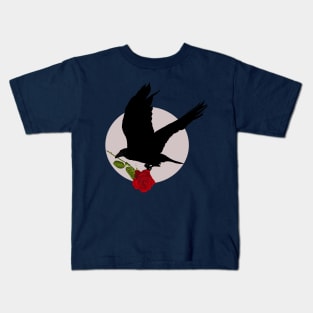 The raven and the rose Kids T-Shirt